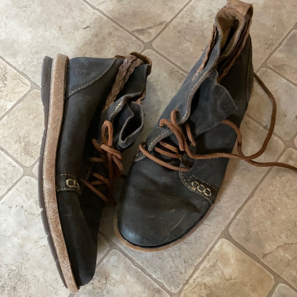 Leather boots